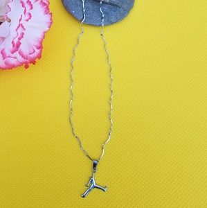 Unisex Silver chain with Jordan pendant